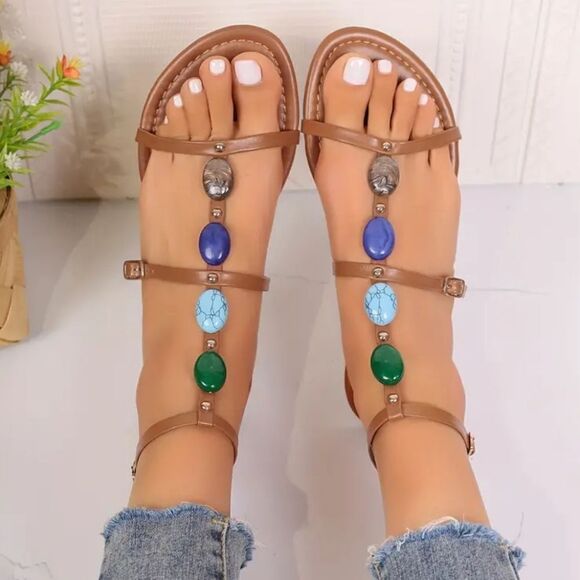 Bohemian sandals sz 8.5 - Picture 2 of 6